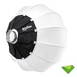 Godox 65cm 折りたたみ式 Bowensマウントランタンソフトボックスシェーディングスカート付きGodox SL-60W 用 室内撮影 写真のポートレートに適し(CS-65D)