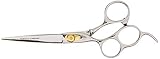 TAMSCO Diamond Offset Handle Shear 6.5-Inch with Finger Rest Semi-Convex Edge Japanese Stainless Ste