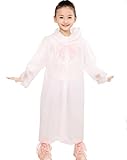AIRCEE レインコート キッズ 子供用 雨具 超軽量 半透明 薄い型 レインウェア レイングッズ 子供 男女兼用 小学生 通学 通園 (ホワイト)
