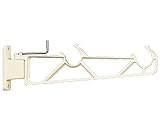 バルコニー物干金物 縦型ブラケットタイプ横収納型ホワイトクリーム SK-450B-WC　　新協和