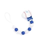 Chewbeads Pacifier Clip - LA Dodgers by Chewbeads [並行輸入品]