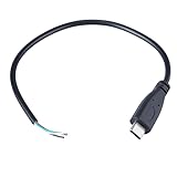 25cm/1m/2m USBオスからオープンエンド4ピン電源ケーブル延長コード充電ワイヤ5v3a forカメラLEDライトルーター