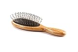 Brush - Small Oval Wire Bristle Wood Handle Cushion Bass Brushes 1 Brush by Bass Brushes
