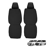 Virauto トヨタ ヴォクシー ノア 90系 シートカバー 運転席&助手席用 7人乗り対応 2022年1月～ ZWR90W ZWR95W MZRA90W MZRA95W VOXY NOAH 専用 カーシートカバー 座席カバー 防水 キズ 汚れ防止 通気 滑り止め 保護 フルサラウンドシート 内装 アクセサリー 取付簡単 枕一体型 PUレザー ブラック 2枚入り