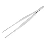 uxcell 医療用ツイザーズ　医療用ピンセット　看護士用ツイザーズ　ステンレス　19.5 x 1.1cm