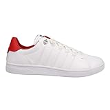 K-Swiss メンズ Lozan II スニーカー, ホワイト/ホワイト/マーズレッド, 6.5