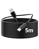 TOMSING USB Type C ケーブル 5m USB A to USB C 3.2 3A/60W急速充電 5Gbps高速データ転送 高耐久 充電ケーブル for iPhone 16 / 15 /iPad Pro/MacBook/Galaxy/Xperia/その他 Android 等 USB-C機器対応 （ブラック（PQ108），5m）