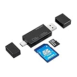 サンワダイレクト SDカードリーダー microSDカード Type-A Type-C Android スマホ タブレット Mac Windows 400-ADR329BK