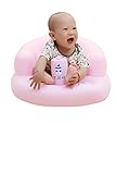 yasushoji 赤ちゃん お風呂 チェア バスチェア エアーポンプ ベビーバス ふかふか ベビーチェア (ピンク)