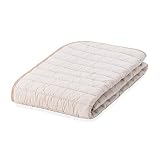 【フランスベッド正規品】　ベットパッド　ベージュ　ダブルサイズ （140×195cm）　「らくピタ羊毛ベッドパッドⅡ」 置くだけズレにくいベッドパッド 四隅のゴムがありません 　抗菌防臭　洗濯可　036031361