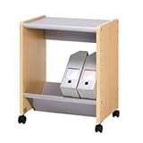 Garage デスクインラック平棚V字棚 SL-600HV銀/木目