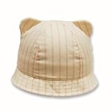 ベビー帽子 UVカット ボーダーキャップ 日本製 46cm 6か月～1才