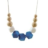 Silicone teething bead necklace for babies & Mommas, 100% safe , BPA free , soft jewelry soothing re
