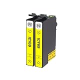 【ASSIST-BOX】エプソン(EPSON)用 IC69 ICY69 互換インクカートリッジ 砂時計 インク イエロー 2本 対応機種:PX-045A PX-046A PX-047A PX-105 PX-405A PX-435A PX-436A PX-437A PX-505F など 互換インク 大容量 個別包装 残量表示 増量