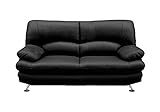 大川家具 関家具 2人掛けソファ(幅150cm 革素材)  ブラック色 スチールA 139319_139073