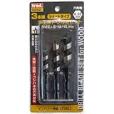 (業務用3セット) TRAD 木工用ドリル刃セット 【9/12/15mm 3本組】 ショートタイプ インパクト対応12V以上 TWD-302