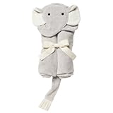 Elegant Baby Bath Time Gift Hooded Towel, Gray Elephant by Baby Needs [並行輸入品]