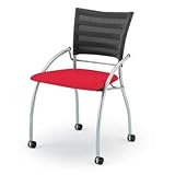 ITOKI（イトーキ） プリエ2チェア（背ブラック） レッド