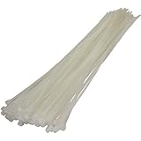 50 xホワイトケーブルタイ370 mm x 4.8 MM Zip Tie Basesすべてのサイズbyすべて貿易Direct