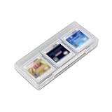 Mikankawa 3DS ゲームソフト収納ケース ミニ 6枚収納 DS/2DS/3DS通用 収納 ゲームカード 持ち歩く ポケット入れ (ホワイト)