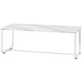 ルームアンドホーム スカンテーブル1000 マーブル/ホワイト 100 X 40 X 35cm