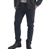 スウェットパンツ メンズ パンツ ストレッチ スエット テーパードパンツ スリム(CHARCOAL, XL)