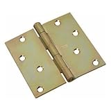 Stanley Hardware Rp741 4" X 4" Square Corner Residential Hinge in Satin Brass Tone [並行輸入品]