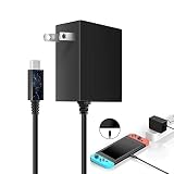 Switch OLED/Switch/Switch Lite用 ACアダプター スイッチ 充電器 ドック代用品 TVモード対応 PSE認証済 安全保護 USB Type-Cコネクタ PD対応 クイック チャージャー 急速充電 AC100V~AC240V入力 5V 1.5A/15V 2.6A出力1.5mケーブル