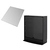 【JAJAN】フィギュアラック サード ワイド 本体 (扉) + 背面ミラー 1枚 幅83cm 奥行29cm ロータイプ ブラック 【正規品】[ 鍵付き コレクション ケース ][棚プレ対象商品]