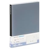 ハクバ (HAKUBA) ポケット式 アルバム ビュートクリア [KGサイズ80枚 ブラック] 写真収納 ポケット式 サックケース付 フォトアルバム ABTC-KG80BK 4977187536317