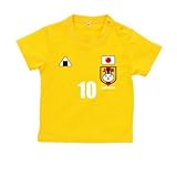 BabyChips にこにこ代表(サッカー女子)(名入れ半袖ベビーTシャツ) 130 デイジー