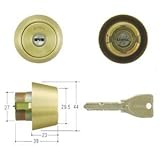 MIWA(美和ロック) PRシリンダー BHタイプ　鍵 交換 取替え MCY-225 BH/LD/DZゴールド色(BS)33～41mm