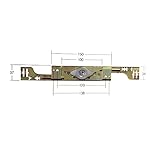 シャッター錠　ユニバーサルシャッター錠54　ST-18　カワカミ　新型　アーム伸350mm 縮295mm