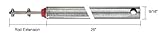 C・R・Laurence fh2520 CRL 25 " Tubular Spiral TiltウィンドウバランスレッドBushing c.r. Laurence