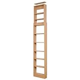 ライフスタイリングショップ つっぱりシェルフ 本棚 オープン ラック 薄型 幅45cm ライトブラウン WS-51LB