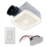 Broan SSQTXE110 SmartSense Ventilation Fan w/ Control, 6 Ducting (110 CFM) by Broan