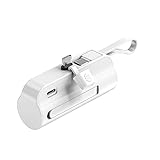 GSPOWER モバイルバッテリー GP2-5000mAh (メインphoneケーブルType-c, ホワイト)