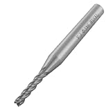 uxcell ストレート　シャンク　エンドミル カッター 加工用カッター　グレー　スパイラル　グルーブ　3mm x 6mm　4フリュート