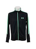 UNDER ARMOUR(アンダーアーマー)　メンズ トレーニングウェア（ジャージ） ジャケット (MTR2317) ブラックXエメラルドグリーン S