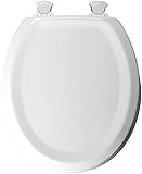 Mayfair 25ECA 000 Traditional Sculptured Molded Wood Toilet Seat featuring Easy Clean & Change Hinge