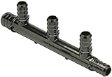 Zurn qpm43 – 4 Polymerマニホールド3 / 4 " PEXクリンプInlet with ( 4 ) 1 / 2 " PEXクリンプコンセント