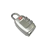 Generic TSAロック – 3桁の組み合わせ – Best TSA承認ロック旅行用安全とセキュリティ – ロックalert-resettable荷物南京錠ブラック/シルバー US03530135