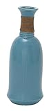 Deco 79 60054 Captivating Ceramic Jute Wrap Vase, 6' W x 14' H [並行輸入品]