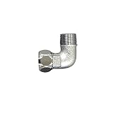 フローバル フレキ用継手フレキエルボ ナット付 FLN-04  1/2