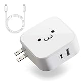 エレコム USB コンセント 充電器 合計42W ( USB PD対応 ) USB-A×1 / Type-C×1 / Type-Cケーブル(C-C) 1.5m 【 iPhone/Android/タブレット 対応 】 ホワイトフェイス MPA-ACCP14WF