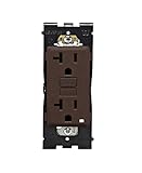 Leviton RGF20-WB Renu Self-Test Tamper-Resistant GFCI Outlet, 20-Amp, Walnut Bark [並行輸入品]