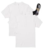 [ユナイテッドアスレ] UnitedAthle 綿ヘンリーネック Tシャツ 2枚組 Sportsソックスセット ホワイト XL, ホワイト(2枚組)