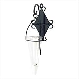 Gifts & Decor Metal Hanging Pendant Floral Flower Vase, Wrought Iron by Gifts & Decor