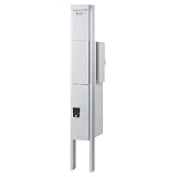 クオール 門柱＋宅配ボックス＋ポスト(右)＋LED 4点セット (ドアホン穴なし) KS-GP10A-ENH-M3R-TL