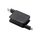 エレコム USB TYPE C ケーブル タイプC (USB A to USB C ) 巻き取り USB2.0準拠品 0.7m ブラック MPA-ACRL07BK
